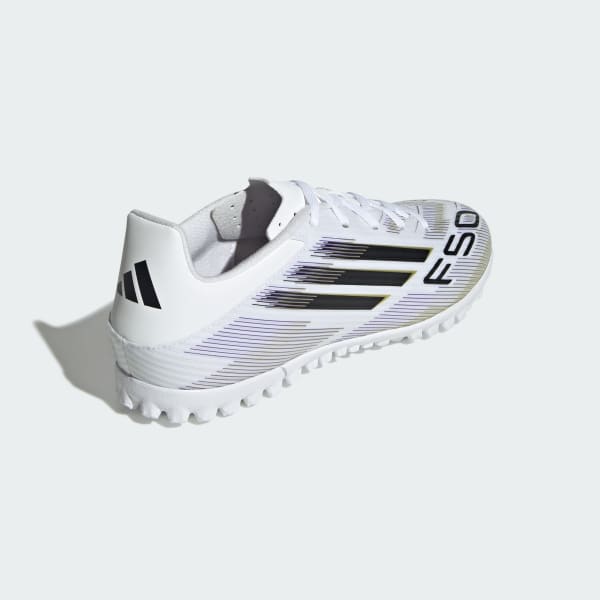 Details for adidas F50 Club TF Zapatillas de Entrenamiento Blanco/Negro/Dorado Metalizado JR4387