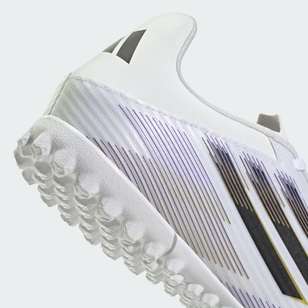 Cheap adidas F50 Club TF Zapatillas de Entrenamiento Blanco/Negro/Dorado Metalizado JR4387