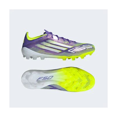 Adidas F50 Elite 2G/3G AG Soccer Cleats Purple Rush/Cloud White/Lucid Lemon