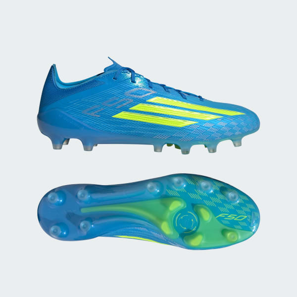adidas F50 ELITE AG Artificial Turf & Natural Grass Football Boots. Lucid Ray Blue/Team Solar Yellow 2/Lucid Aquamarine JR6463