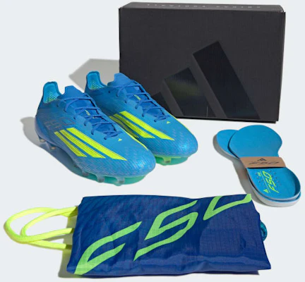 adidas F50 ELITE 足球鞋 人工草地/天然草地 藍光/亮黃/水藍 JR6463 1