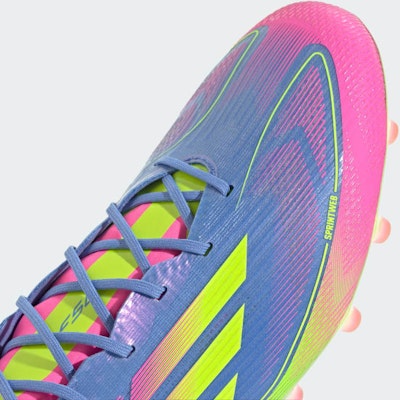 Adidas F50 Elite AG Artificial Turf Soccer Boots Blue Fusion/Lucid Lemon/Lucid Pink IE1264 3