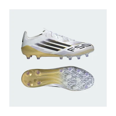 Adidas F50 Elite AG Artificial Turf Soccer Cleats Cloud White/Core Black/Gold Metallic