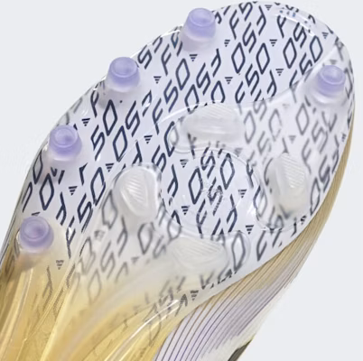 Adidas F50 Elite AG Artificial Turf Soccer Cleats Cloud White/Core Black/Gold Metallic JR2119 3