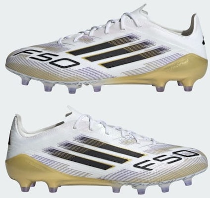 Adidas F50 Elite AG Artificial Turf Soccer Cleats Cloud White/Core Black/Gold Metallic JR2119 Cheap Adidas F50 Elite AG Artificial Turf Soccer Cleats Cloud White/Core Black/Gold Metallic JR2119