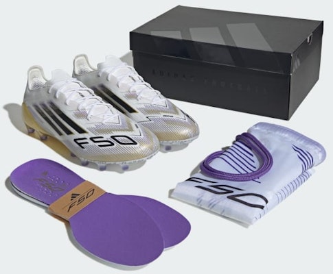 Adidas F50 Elite AG Artificial Turf Soccer Cleats Cloud White/Core Black/Gold Metallic JR2119 1