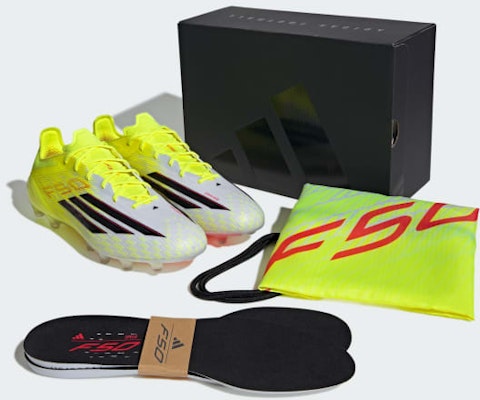 Adidas F50 ELITE AG Botas Fútbol Césped Artificial Amarillo Solar/Negro/Rojo Lucido JR6464 1