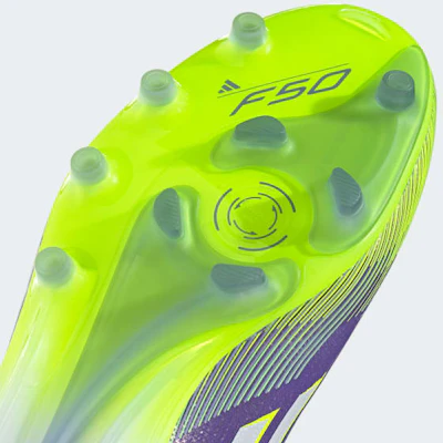 Adidas F50 Elite AG Soccer Cleats Purple Rush/Cloud White/Lucid Lemon JH7638 3