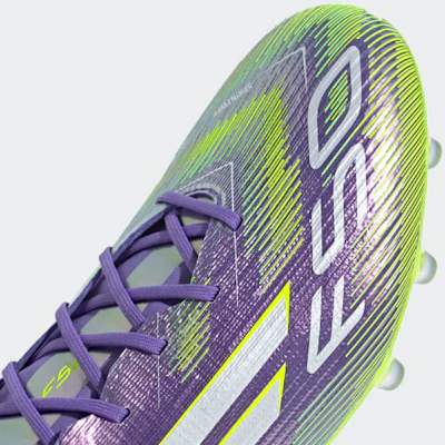 Adidas F50 Elite AG Soccer Cleats Purple Rush/Cloud White/Lucid Lemon JH7638 4