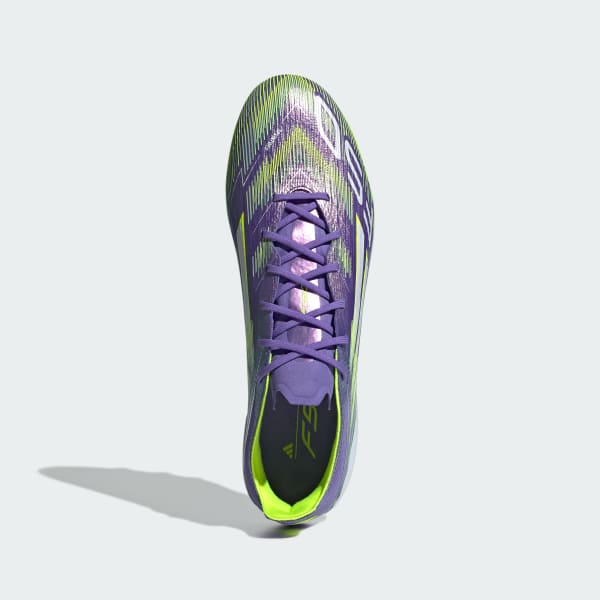 Shop Adidas F50 Elite AG Soccer Cleats Purple Rush/Cloud White/Lucid Lemon JH7638