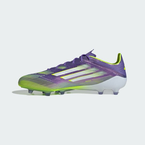 Cheap Adidas F50 Elite AG Soccer Cleats Purple Rush/Cloud White/Lucid Lemon JH7638