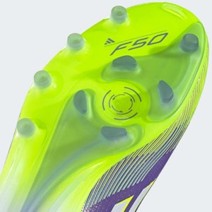 Adidas F50 Elite AG Botas de Fútbol Morado/Blanco/Limón Lúcido JH7638 2