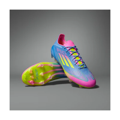 Adidas F50 Elite FG Soccer Cleats Blue Fusion/Lucid Lemon/Lucid Pink
