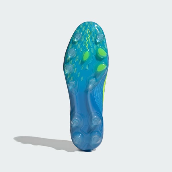 Shop 阿迪达斯F50 Elite HG/AG人草/天然草足球鞋-蓝黄水晶配色 JR6465