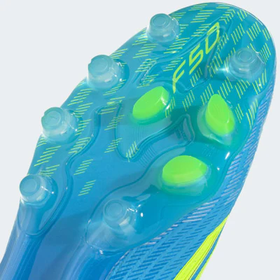 阿迪达斯F50 Elite HG/AG人草/天然草足球鞋-蓝黄水晶配色 JR6465 2