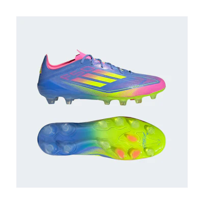 Adidas F50 Elite HG/AG Japan Turf & Artificial Grass Soccer Cleats Blue Fusion/Lucid Lemon/Lucid Pink