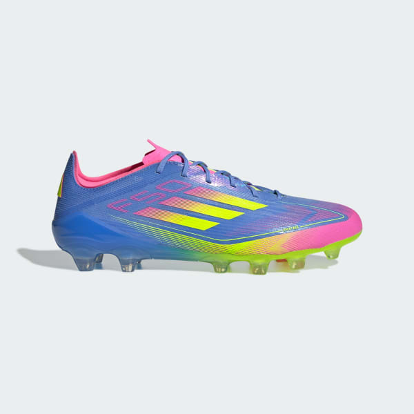 Order Adidas F50 Elite HG/AG 日本人造草地足球鞋 藍色融合/清晰檸檬/清晰粉紅 IE1283