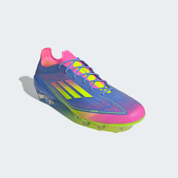 Purchase Adidas F50 Elite HG/AG 日本人造草地足球鞋 藍色融合/清晰檸檬/清晰粉紅 IE1283