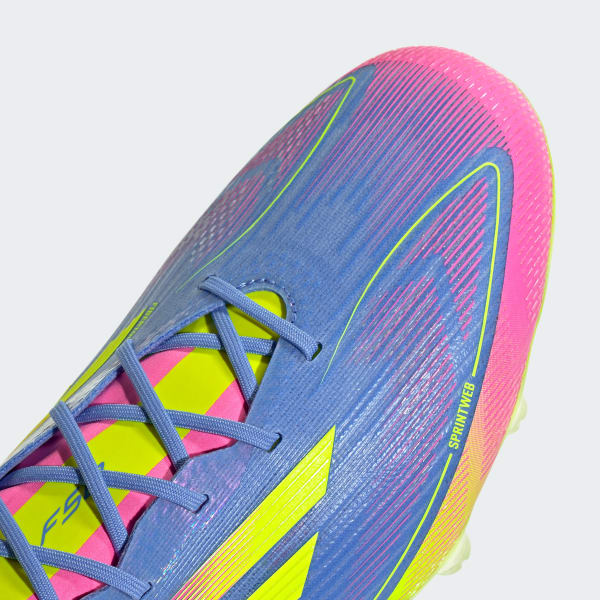 Cheap Adidas F50 Elite HG/AG 日本人造草地足球鞋 藍色融合/清晰檸檬/清晰粉紅 IE1283