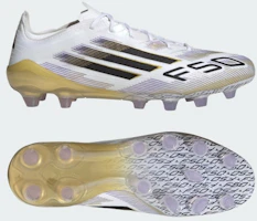 Adidas F50 Elite HG/AG Japan Turf/Artificial Grass Soccer Cleats Cloud White/Core Black/Gold Metallic JR1701 Adidas F50 Elite HG/AG Japan Turf/Artificial Grass Soccer Cleats Cloud White/Core Black/Gold Metallic JR1701