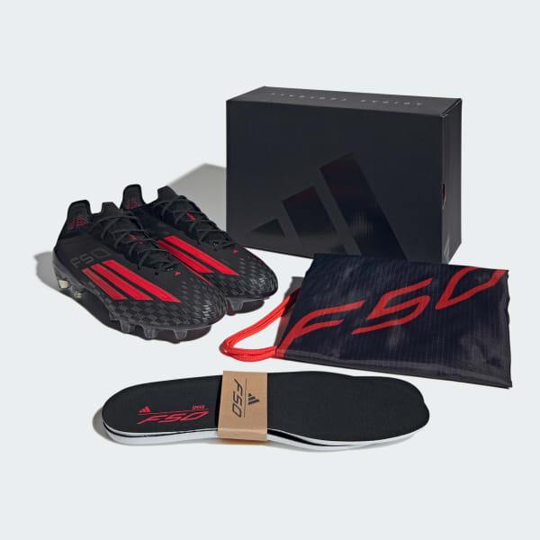 Cheap Adidas F50 ELITE HG Sepatu Bola - Rumput Alam & Sintetis Core Black/Lucid Red. JQ4343