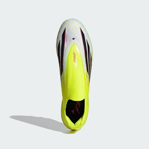 Lookbook adidas F50 Elite 無鞋帶 人造草足球鞋 太陽黃/核心黑/亮紅 JQ1472