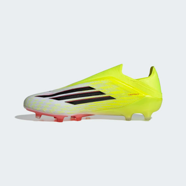 Sizing adidas F50 Elite 無鞋帶 人造草足球鞋 太陽黃/核心黑/亮紅 JQ1472