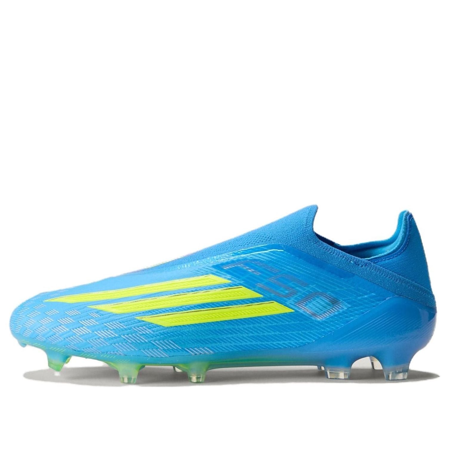 adidas F50 Elite Laceless FG 'Lucid Ray Blue Team Solar Yellow 2 Lucid Aquamarine' JR6461