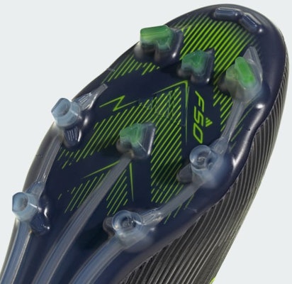 阿迪达斯F50精英无鞋带FG足球鞋 黑色/铁金属色/清透柠檬 JH7629 3
