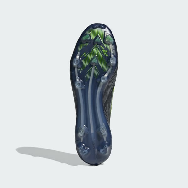 Shop 阿迪达斯F50精英无鞋带FG足球鞋 黑色/铁金属色/清透柠檬 JH7629