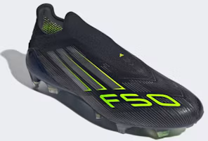Purchase Adidas F50 Elite 無鞋帶 FG 足球鞋 黑/鐵金屬/明亮檸檬 JH7629