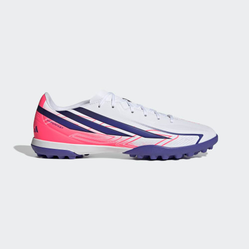 Order adidas F50 Hyperfast Club Astro Turf Soccer Shoes Cloud White/Solar Purple/Solar Turbo KJ3409