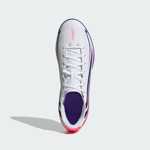 Lookbook adidas F50 Hyperfast Club Astro Turf Soccer Shoes Cloud White/Solar Purple/Solar Turbo KJ3409