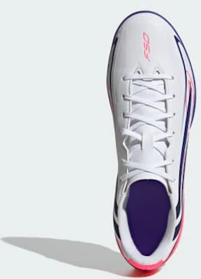 adidas F50 Hyperfast Club Astro Turf Soccer Shoes Cloud White/Solar Purple/Solar Turbo KJ3409 Lookbook adidas F50 Hyperfast Club Astro Turf Soccer Shoes Cloud White/Solar Purple/Solar Turbo KJ3409