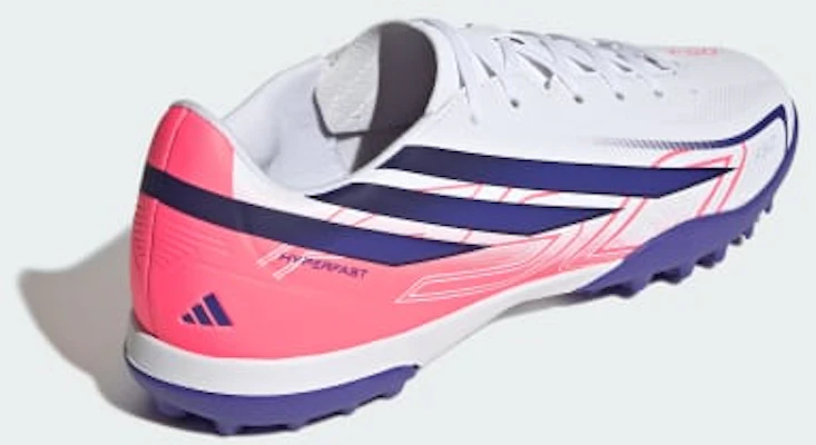 adidas F50 Hyperfast Club Astro Turf Soccer Shoes Cloud White/Solar Purple/Solar Turbo KJ3409 Details for adidas F50 Hyperfast Club Astro Turf Soccer Shoes Cloud White/Solar Purple/Solar Turbo KJ3409