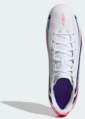 adidas F50 Hyperfast Club FG/MG Soccer Cleats for Natural, Firm, and Artificial Grass. Cloud White/Solar Purple/Solar Turbo KJ0990 Lookbook adidas F50 Hyperfast Club FG/MG Soccer Cleats for Natural, Firm, and Artificial Grass. Cloud White/Solar Purple/Solar Turbo KJ0990