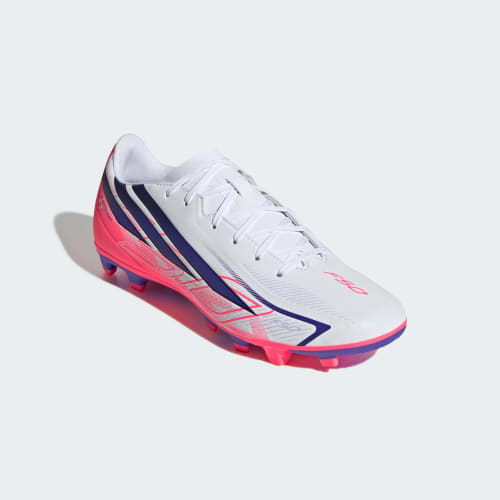 Purchase adidas F50 Hyperfast Club FG/MG Soccer Cleats for Natural, Firm, and Artificial Grass. Cloud White/Solar Purple/Solar Turbo KJ0990