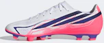 Sizing adidas F50 Hyperfast Club FG/MG Soccer Cleats for Natural, Firm, and Artificial Grass. Cloud White/Solar Purple/Solar Turbo KJ0990