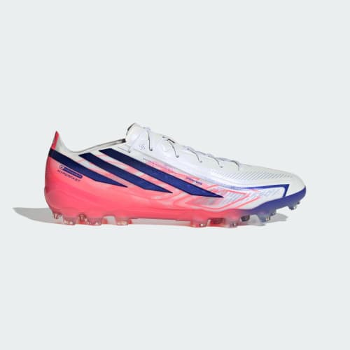 Order adidas F50 Hyperfast Elite AG Voetbalschoenen Wit/Paars/Turbo Oranje KK1034