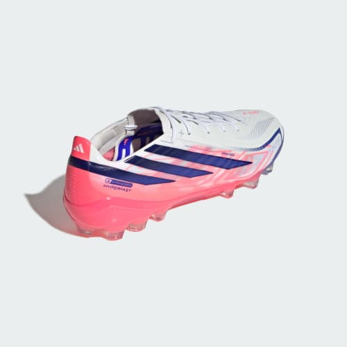 Details for adidas F50 Hyperfast Elite AG Voetbalschoenen Wit/Paars/Turbo Oranje KK1034