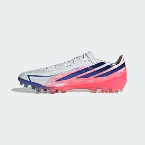 Sizing adidas F50 Hyperfast Elite AG Voetbalschoenen Wit/Paars/Turbo Oranje KK1034