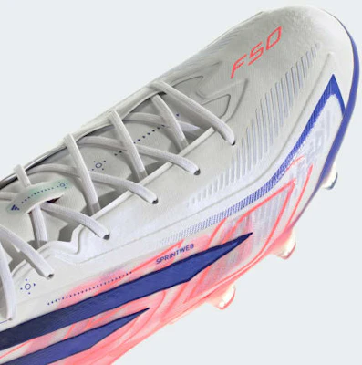 adidas F50 Hyperfast Elite AG Voetbalschoenen Wit/Paars/Turbo Oranje KK1034 2