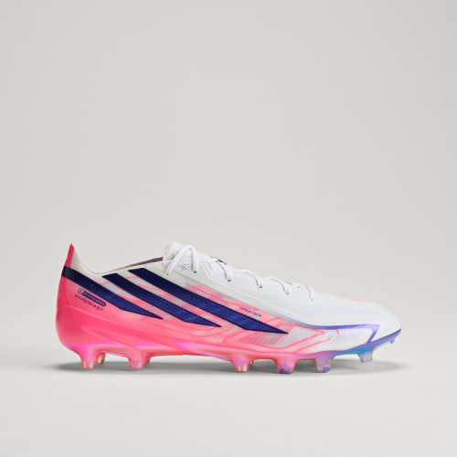 Lookbook adidas F50 Hyperfast Elite AG Football Boots - Artificial & Natural Grass Soccer Cleats Cloud White/Solar Purple/Solar Turbo KJ6089