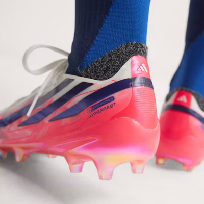 adidas F50 Hyperfast Elite AG Football Boots - Artificial & Natural Grass Soccer Cleats Cloud White/Solar Purple/Solar Turbo KJ6089 Details for adidas F50 Hyperfast Elite AG Football Boots - Artificial & Natural Grass Soccer Cleats Cloud White/Solar Purple/Solar Turbo KJ6089