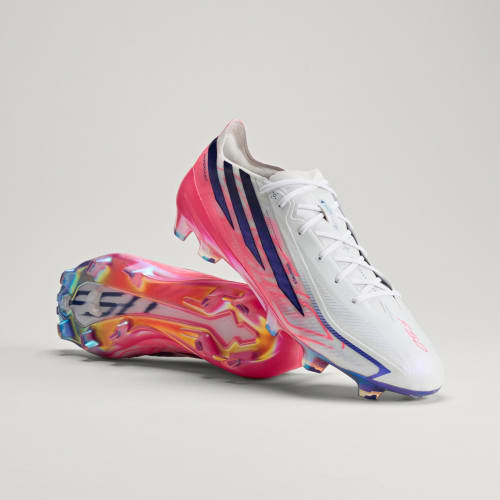 adidas F50 Hyperfast Elite FG Soccer Cleats Cloud White/Solar Purple/Solar Turbo KJ3432