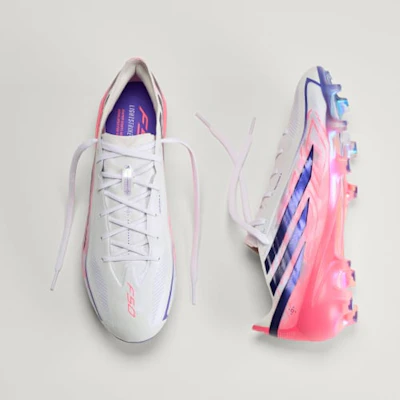adidas F50 Hyperfast Elite FG Soccer Cleats Cloud White/Solar Purple/Solar Turbo KJ3432 Shop adidas F50 Hyperfast Elite FG Soccer Cleats Cloud White/Solar Purple/Solar Turbo KJ3432