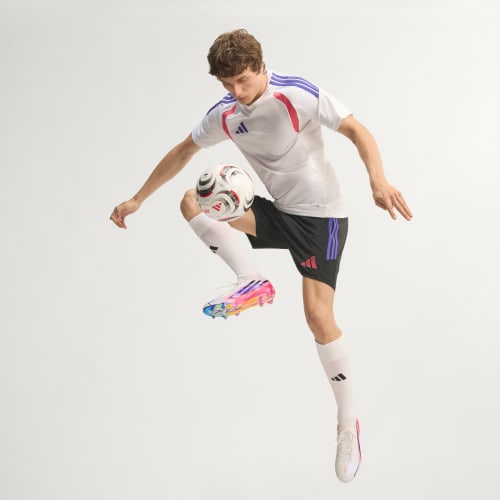 Details for adidas F50 Hyperfast Elite FG Soccer Cleats Cloud White/Solar Purple/Solar Turbo KJ3432