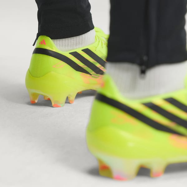 Cheap adidas F50 Hyperfast Elite FG Soccer Cleats Team Solar Yellow 2/Core Black/Solar Turbo KJ3431