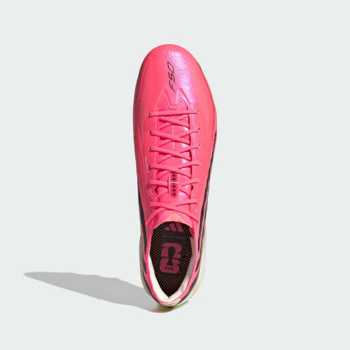 Lookbook adidas F50 HYPERFAST ELITE HG/AG Football Boots for Firm, Artificial & Natural Grounds Solar Turbo/Core Black/Gold Metallic HQ0020