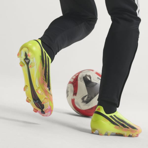 Order adidas F50 Hyperfast FG Laceless Jaune/Noir/Solar Turbo Football France KK1031